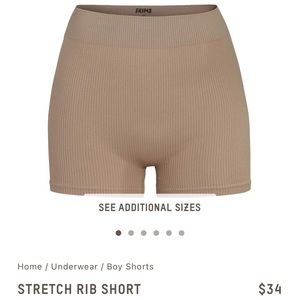 Skims Stretch Rib Short - color desert